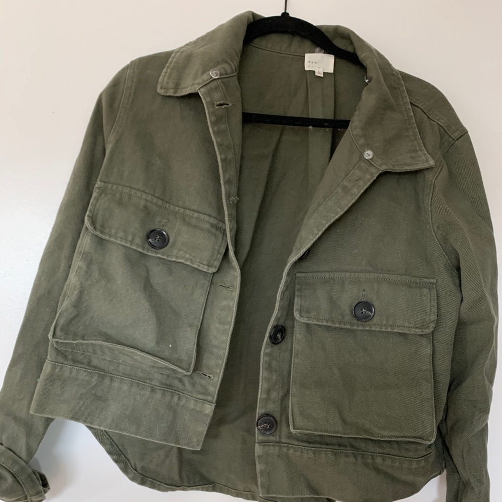 Leopard collar army jacket - Picture 4 of 4